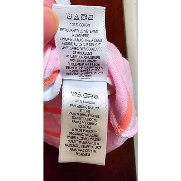 C&C California Women's Striped Short Sleeve Cotton Dress Multicolor Size Medium - Picture 6 of 8